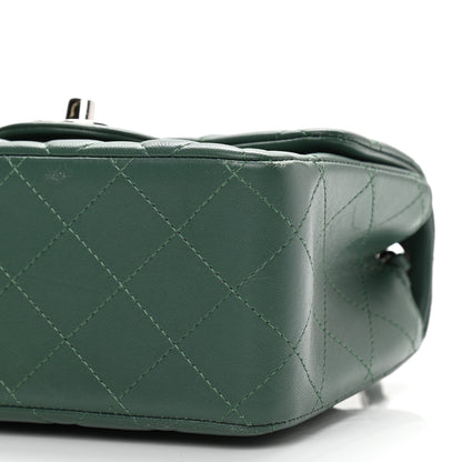 Chanel Lambskin Quilted Mini Square Flap Green 10 of 11