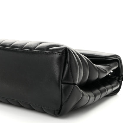 Saint Laurent Calfskin Y Quilted Monogram Monochrome Medium Loulou Chain Satchel Black 10 of 10