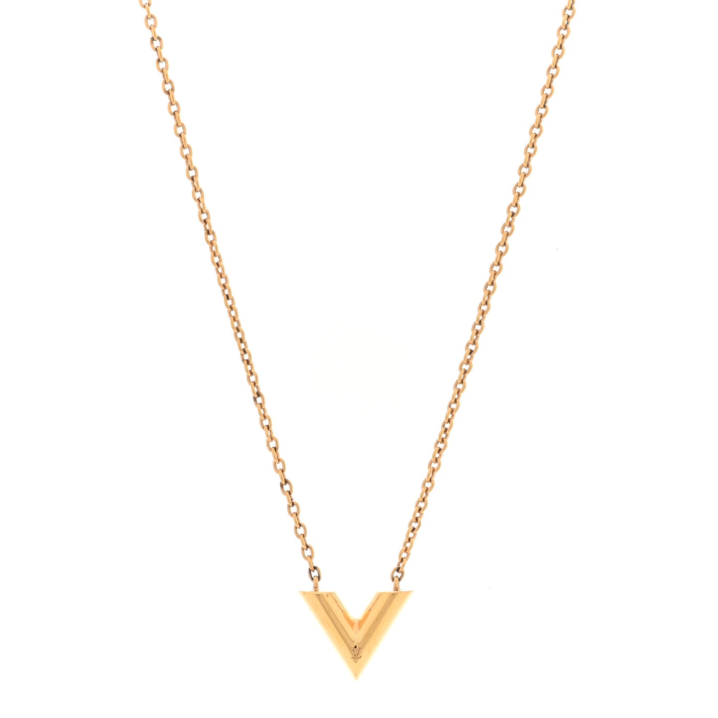 Essential V Necklace Gold