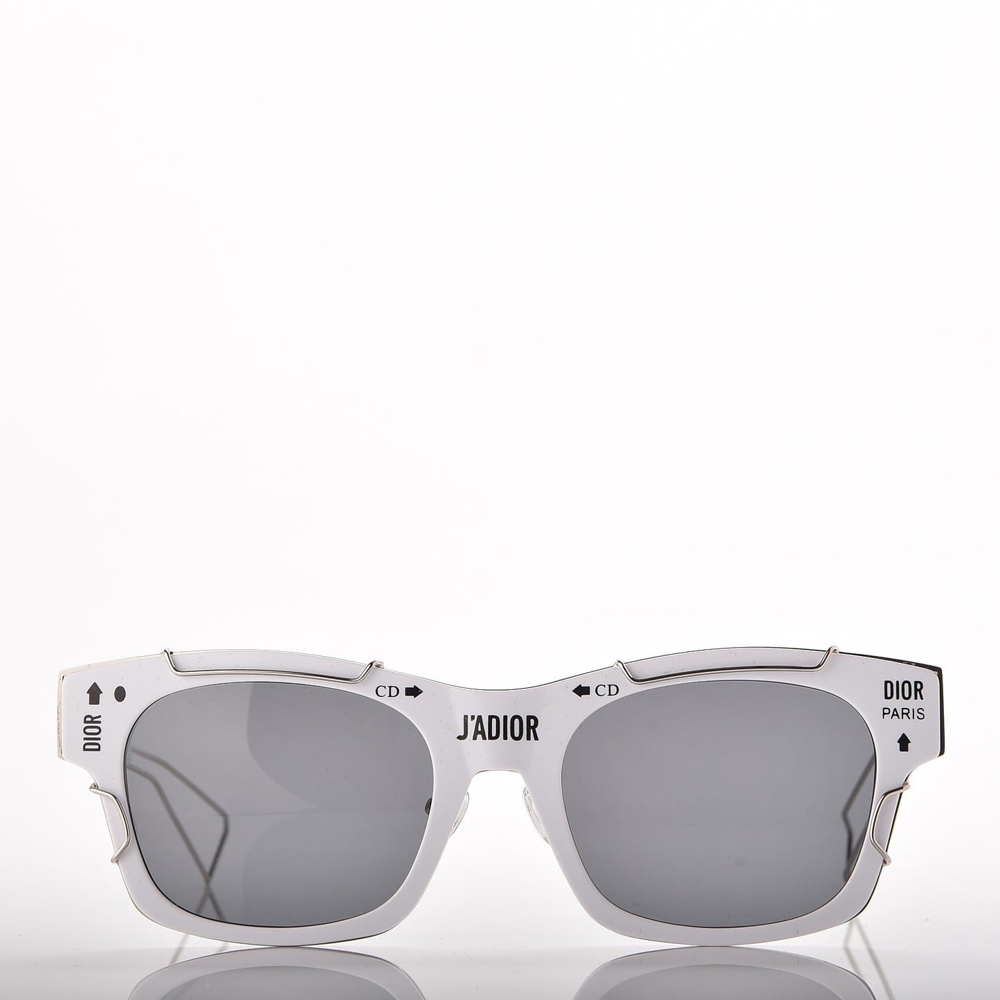 Acetate J'adior Sunglasses White