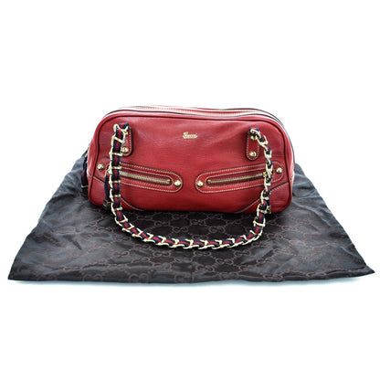 Gucci Leather Capri Small Bowler Red 11 of 11