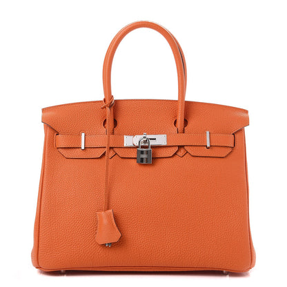 Hermes Togo Birkin 30 Orange 1 of 31
