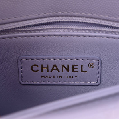Chanel Caviar Quilted Mini Coco Handle Flap Light Purple 6 of 11