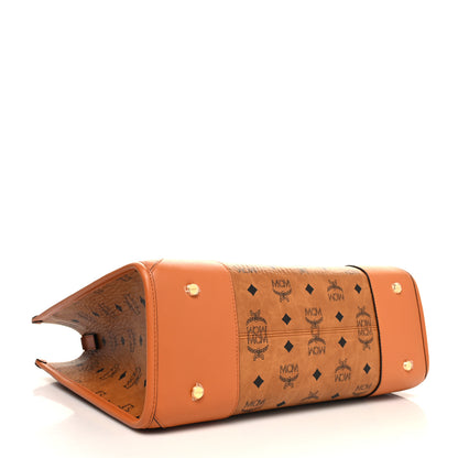 MCM Visetos Large Munich Tote Cognac 5 of 13