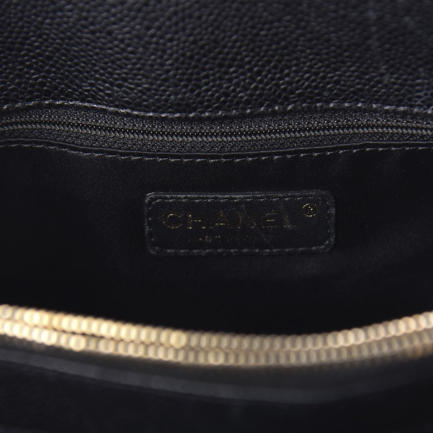 Caviar Quilted Grand Shopping Tote GST Black