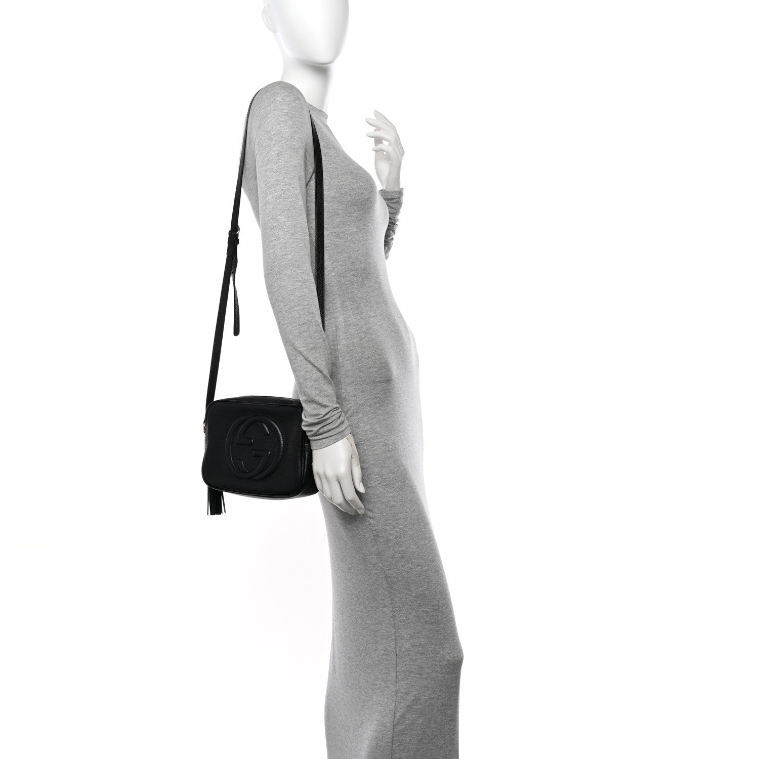 Gucci Pebbled Calfskin Small Soho Disco Bag Black 2 of 16