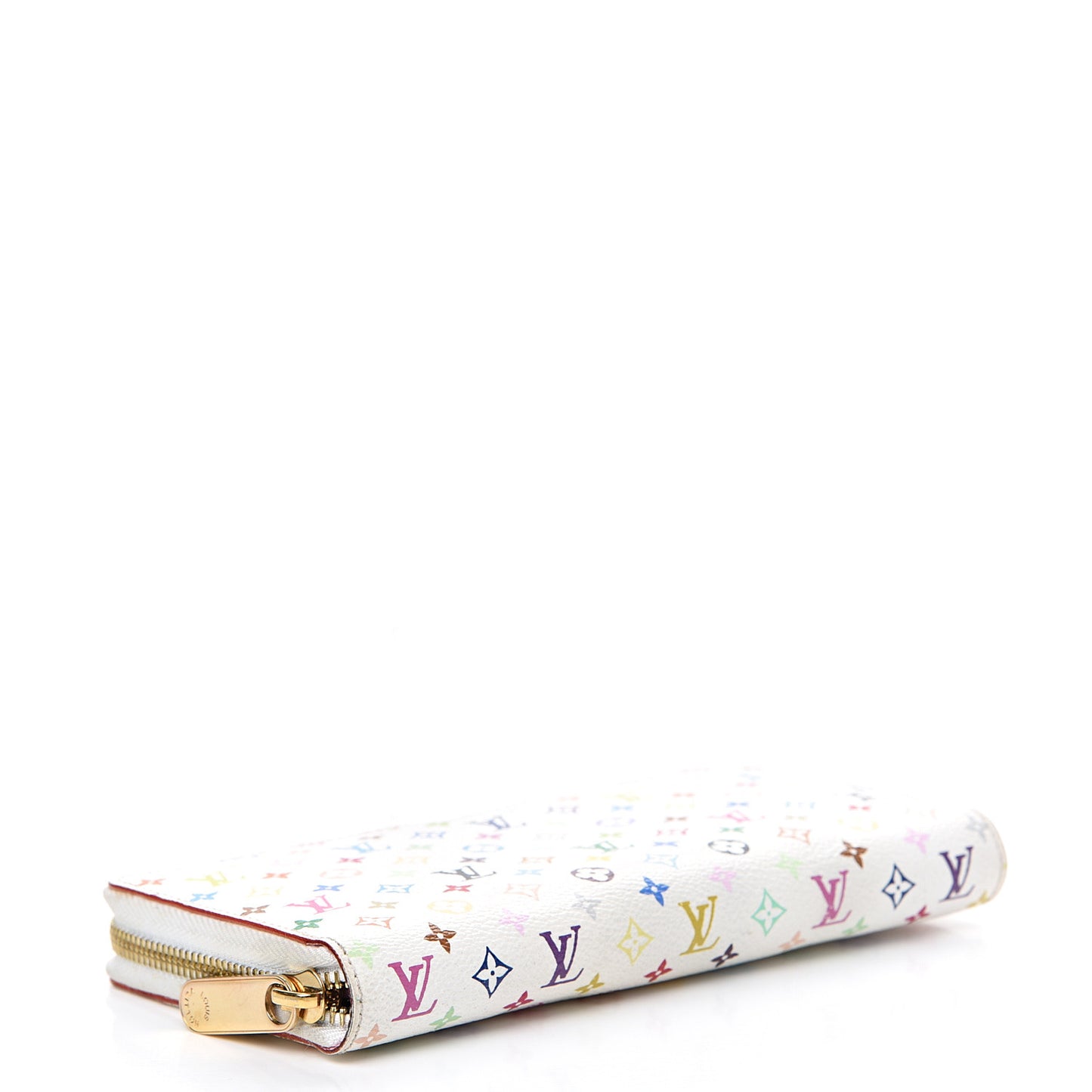 Monogram Multicolor Zippy Wallet White Litchi
