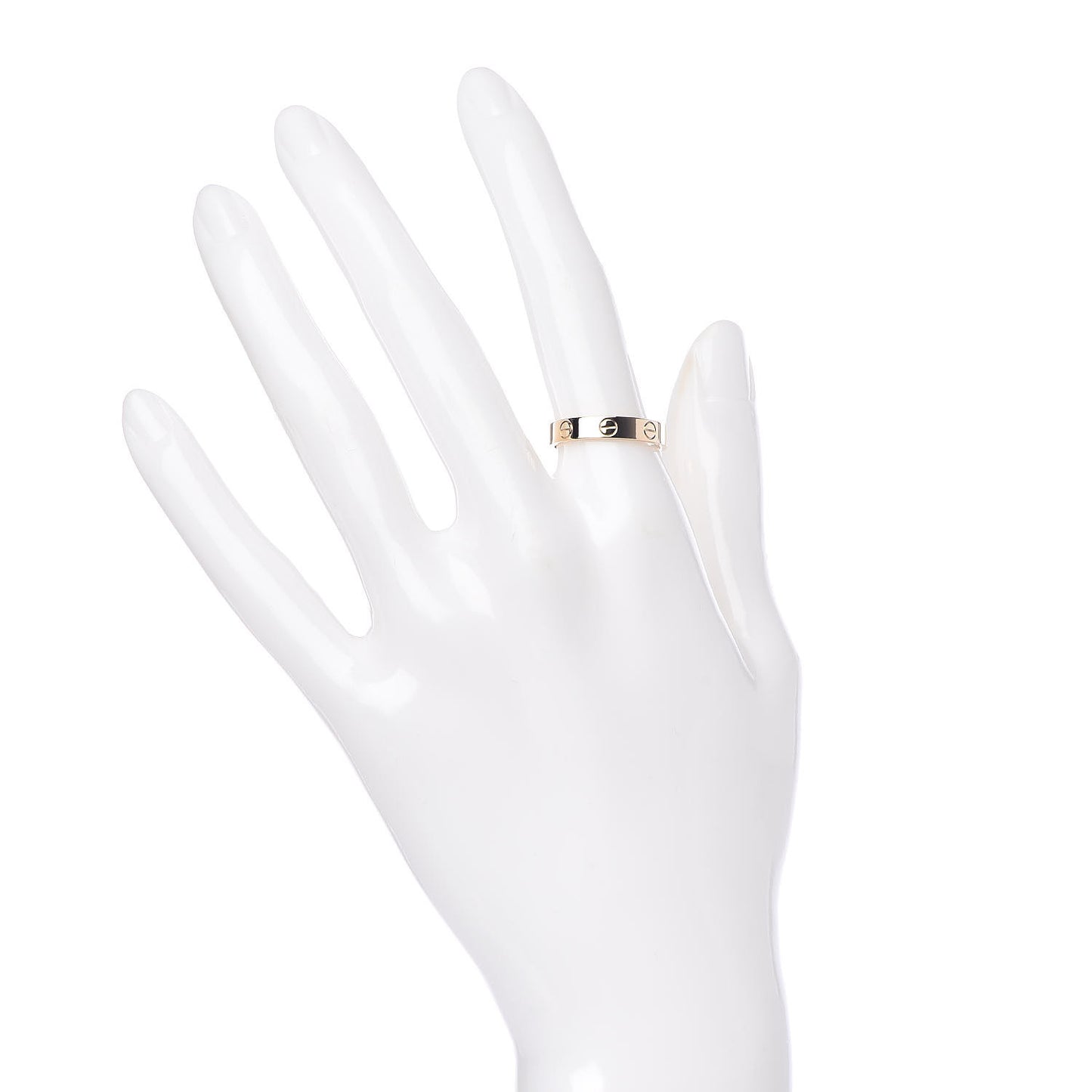 18K Yellow Gold 3.5mm LOVE Wedding Band Ring 53 6.5