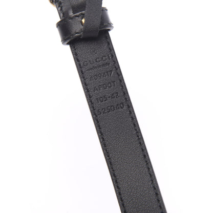 Gucci Calfskin Double G 20mm Belt 105 42 Black 3 of 5