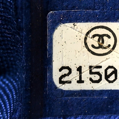 Chanel Velvet Quilted Medium Boy Flap Blue 7 of 21