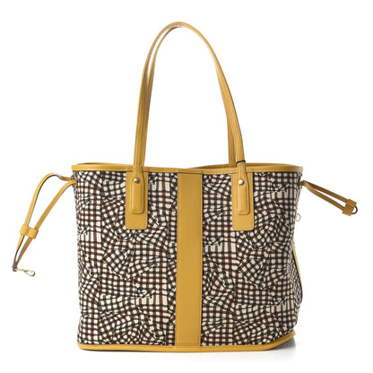 MCM Visetos Medium Liz Reversible Shopper Tote Cognac Yellow 10 of 16