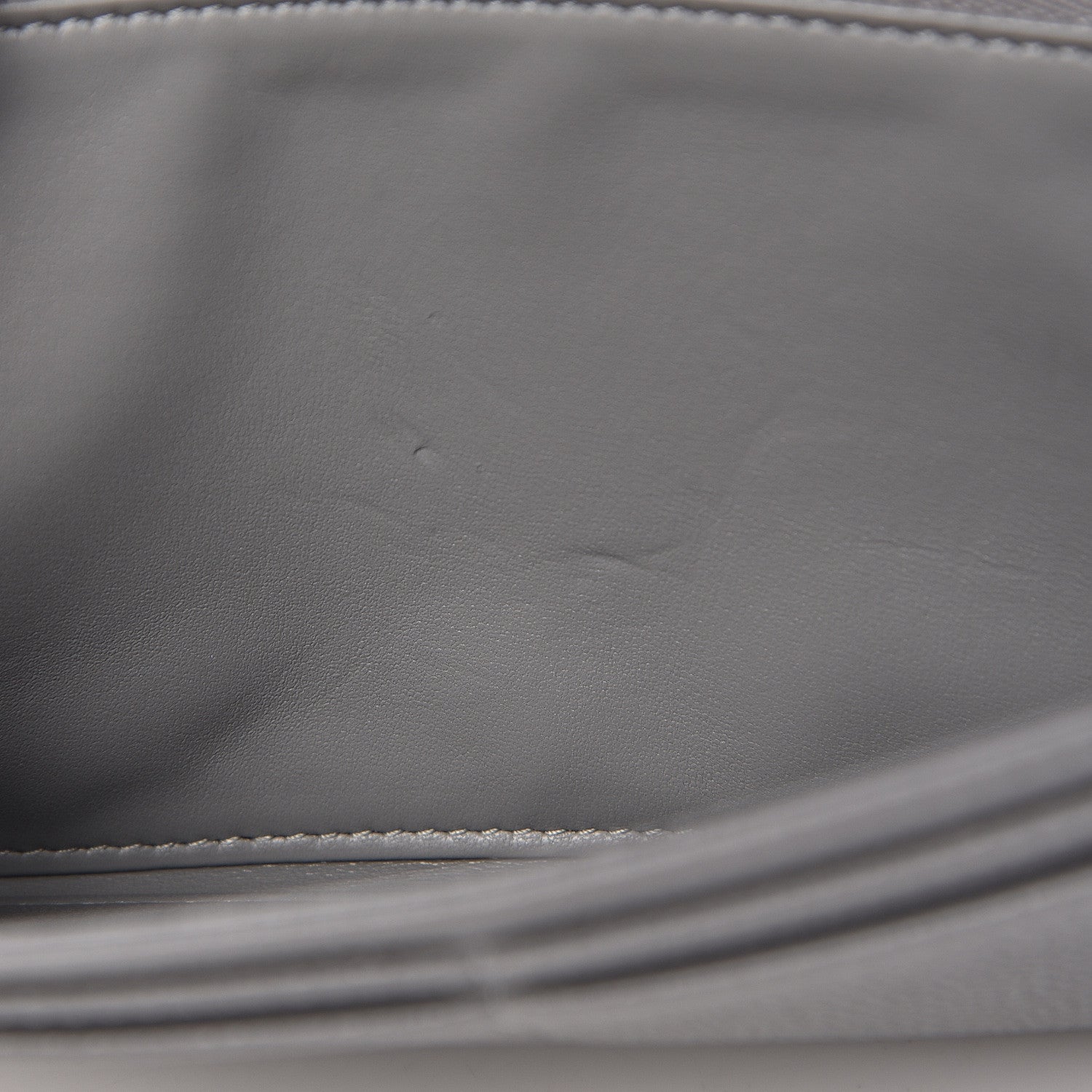 Christian Dior Grained Calfskin Diorama Croisiere Chain Wallet Gris 9 of 17