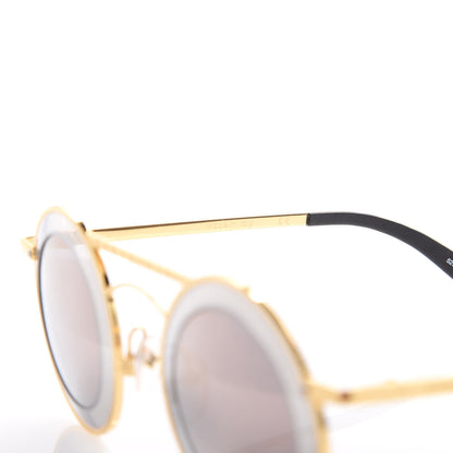 Louis Vuitton Round Metropolis Sunglasses Z0907U Gold 6 of 9