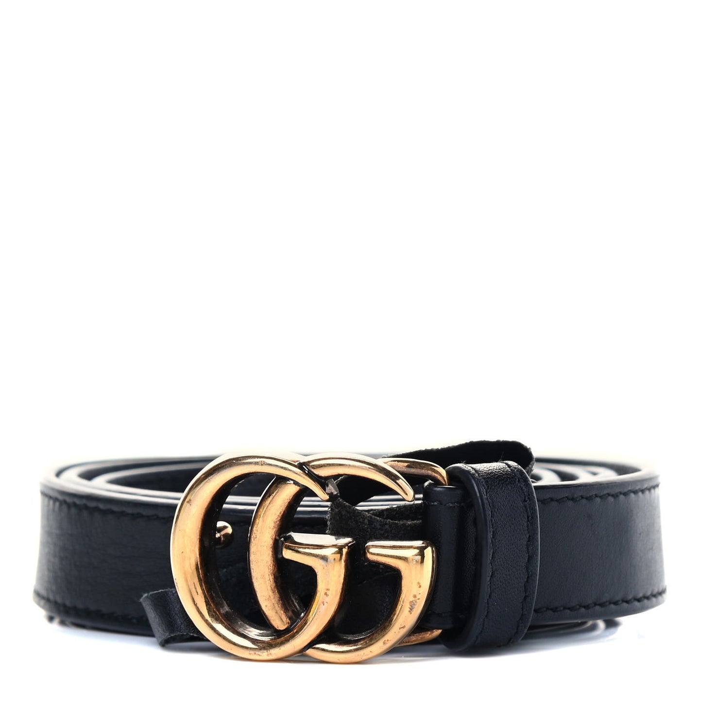Calfskin Double G 20mm Belt 80 32 Black