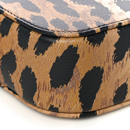 Balenciaga Calfskin Printed Leopard XS Everyday Camera Bag Beige White 8 of 9