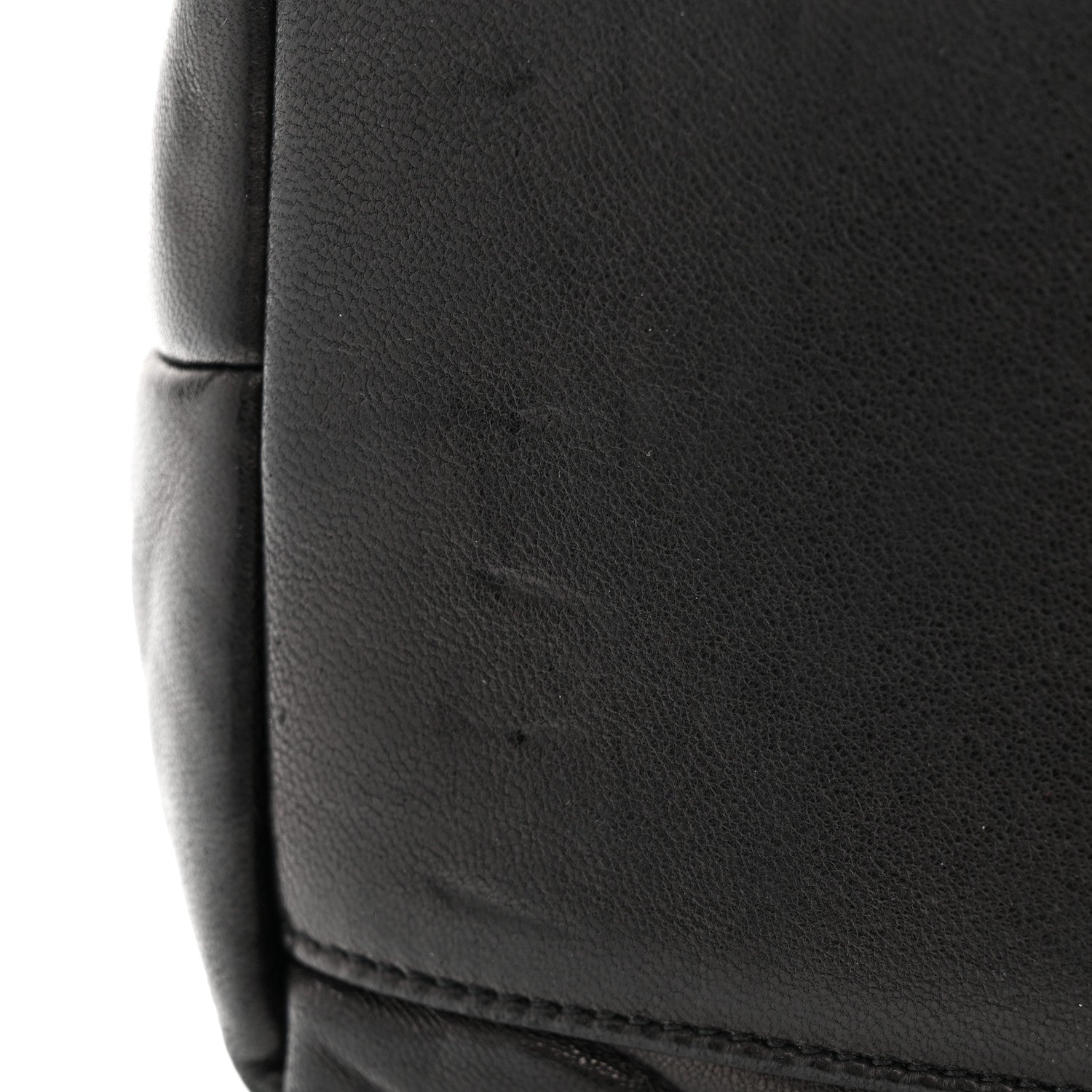 Saint Laurent Lambskin Quilted Medium Loulou Puffer Monogram Chain Satchel Black 11 of 11