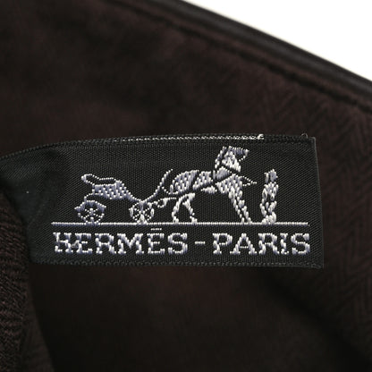 Hermes Chevron Herringbone Canvas Chennai PM Tote 6 of 9