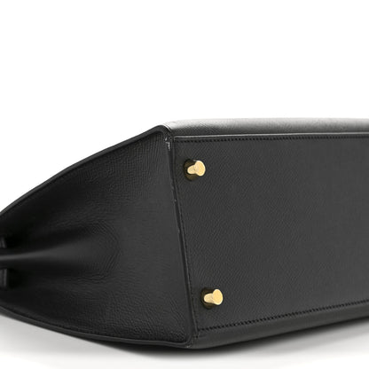 Hermes Epsom Kelly Sellier 28 Black 9 of 12