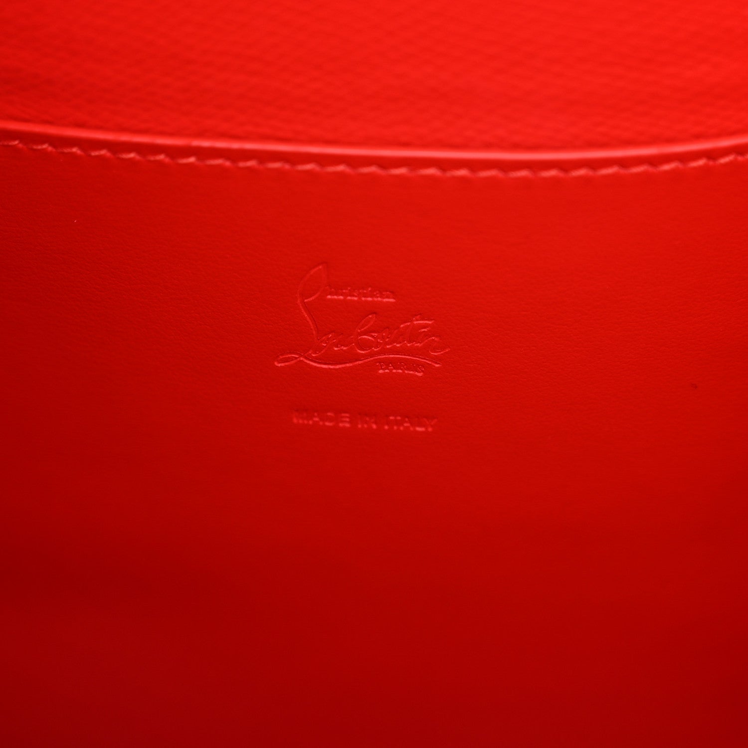 Christian Louboutin Crocodile Embossed Calfskin Spiked Small Cabarock Shopper Tote Red 6 of 10