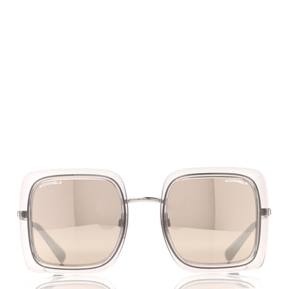 Chanel Mirror Square Sunglasses 4240 Grey 2 of 10