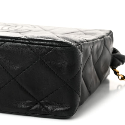 Chanel Lambskin Quilted Messenger Bag Black 11 of 11