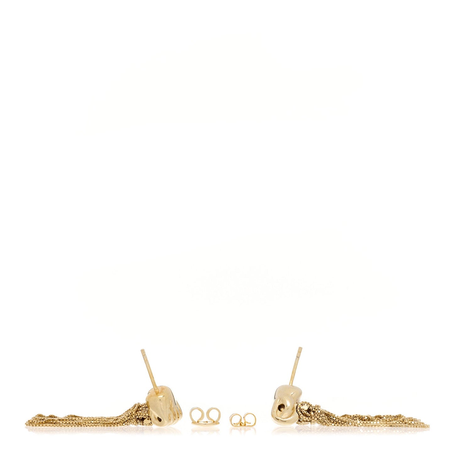 Sterling Silver Tassel Drop Earrings Gold