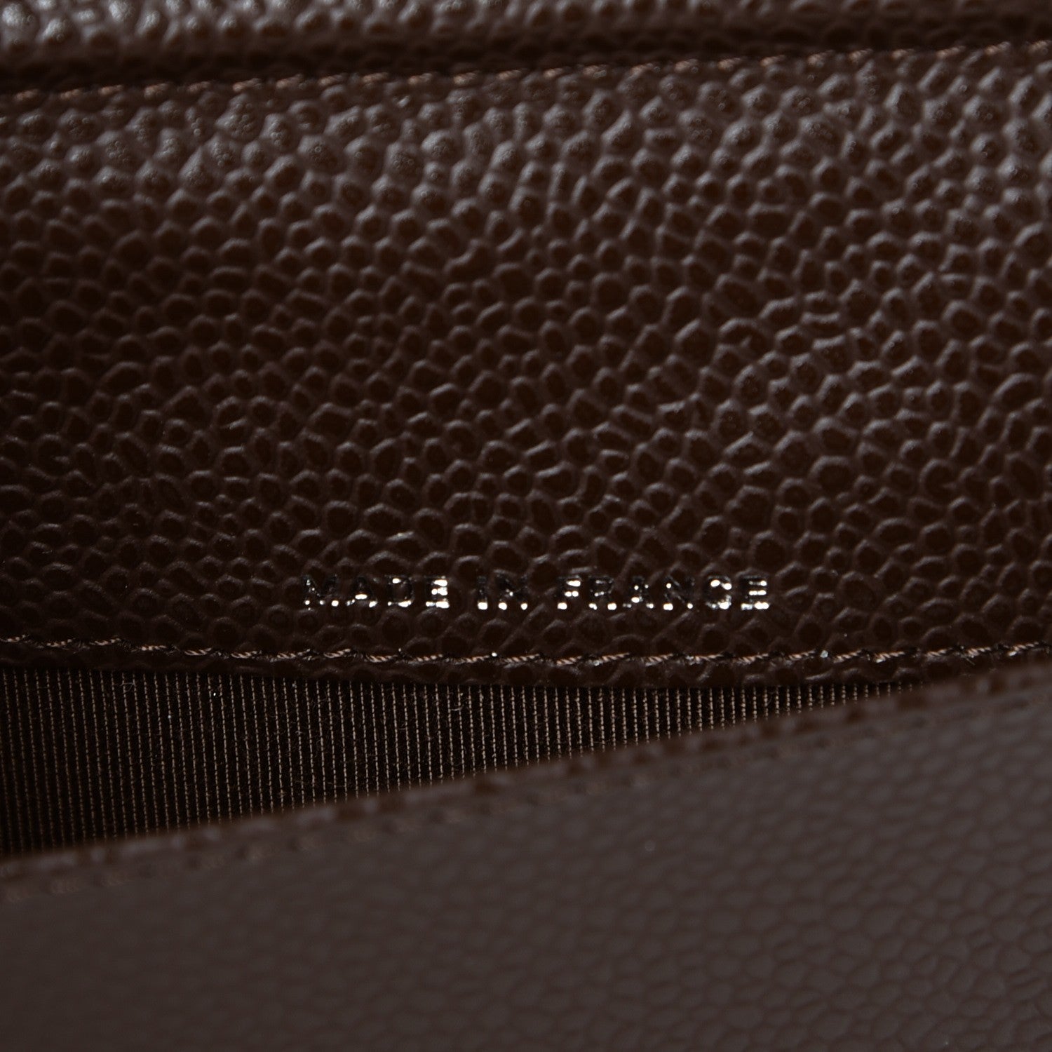Chanel Caviar Quilted Notebook Agenda Cover Dark Brown 7 of 8