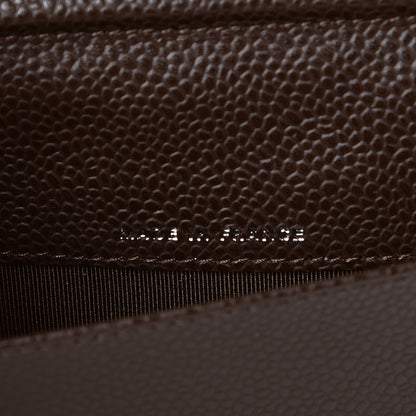 Chanel Caviar Quilted Notebook Agenda Cover Dark Brown 7 of 8
