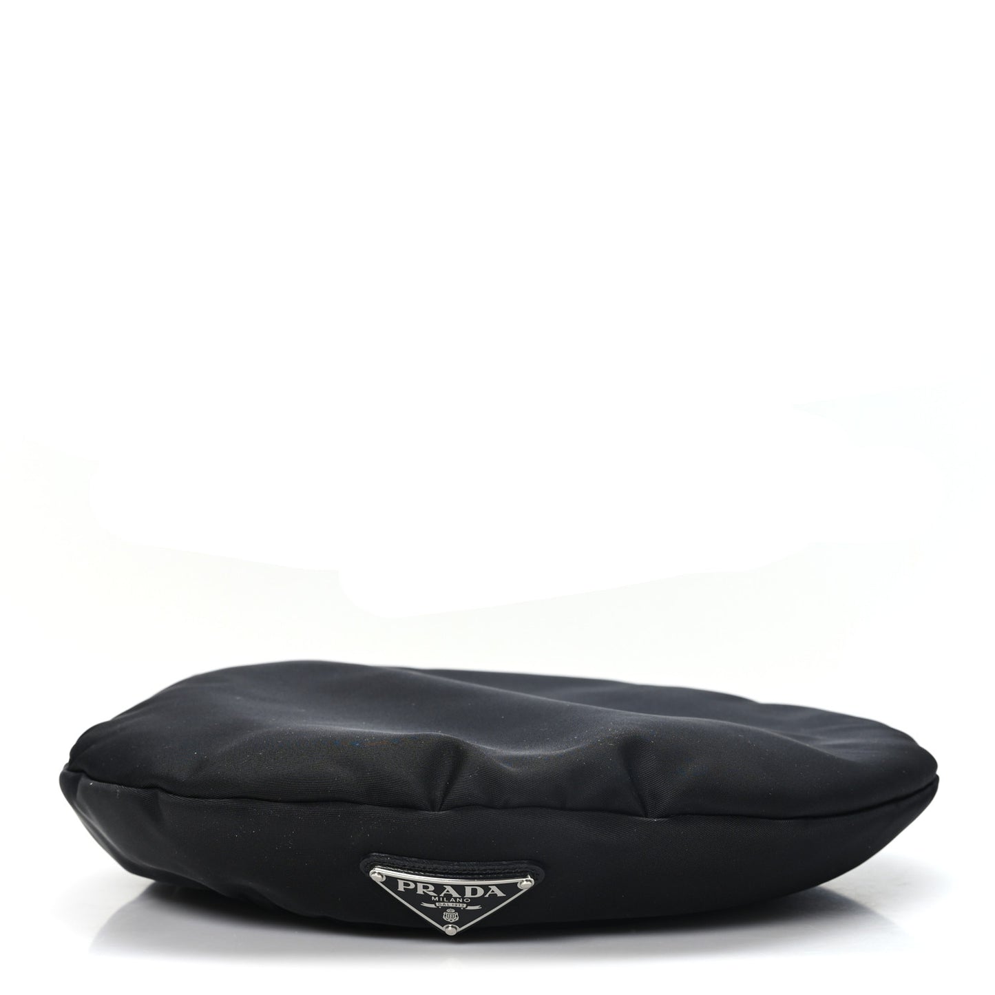Re-Nylon Metal Triangle Logo Beret L Black