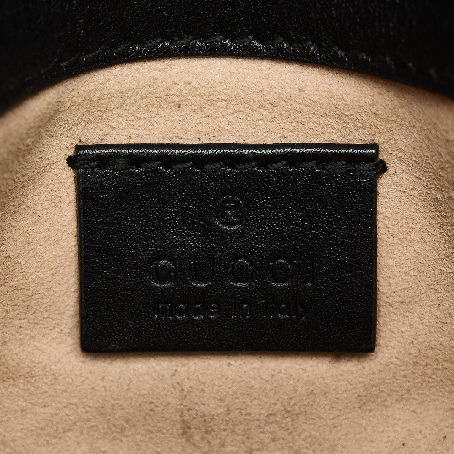 Calfskin Matelasse Super Mini GG Marmont Shoulder Bag Black