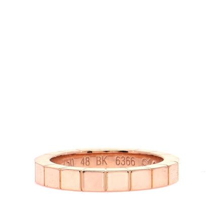 Cartier 18K Pink Gold 3mm Lanieres Ring 48 4.5 3 of 6