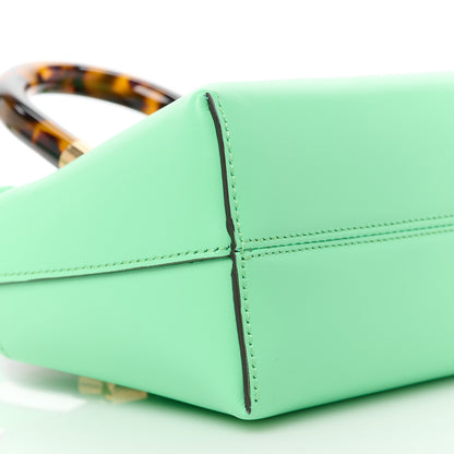 Fendi Vitello King Plexiglass Logo Embossed Mini By The Way Top Handle Boston Bag Edamame 10 of 11