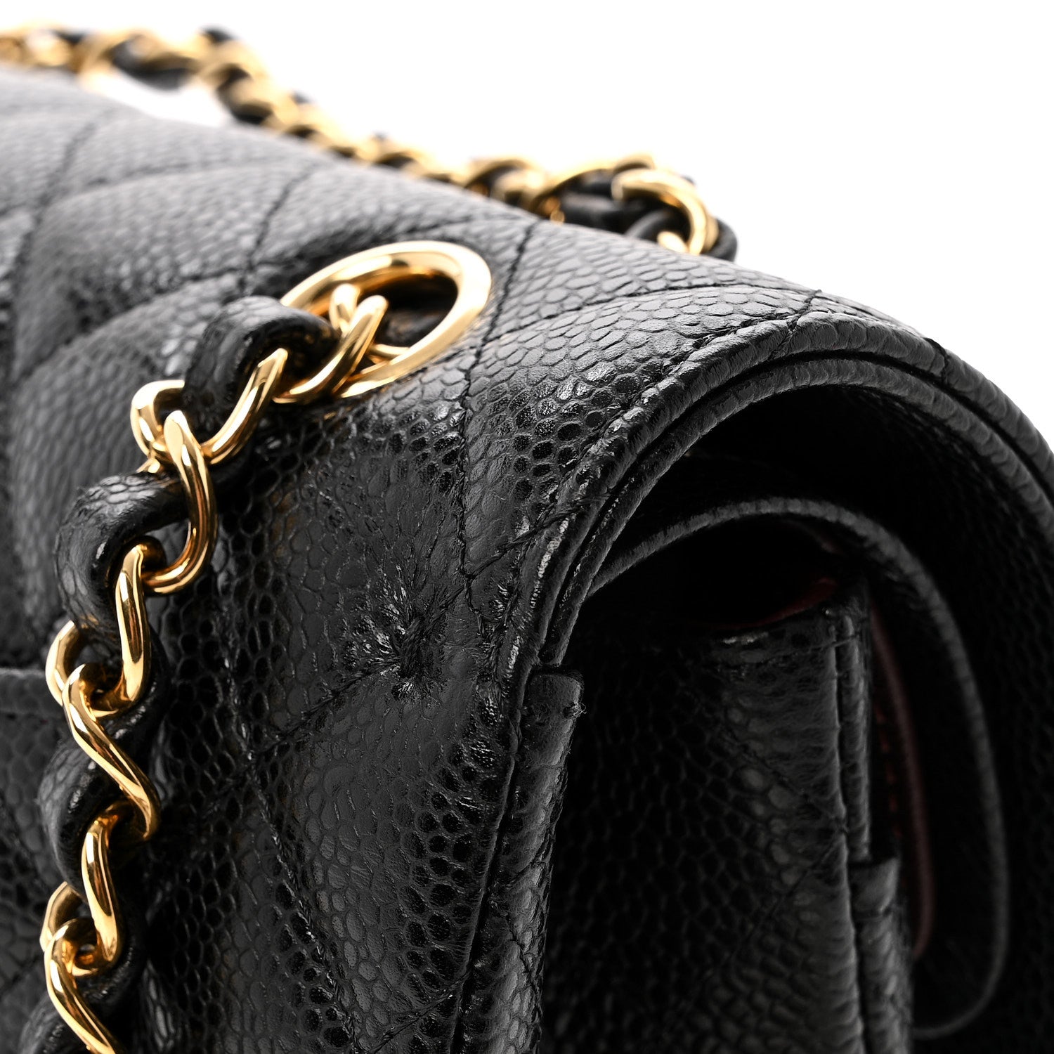 Chanel Caviar Quilted Small Double Flap Black 13 of 14