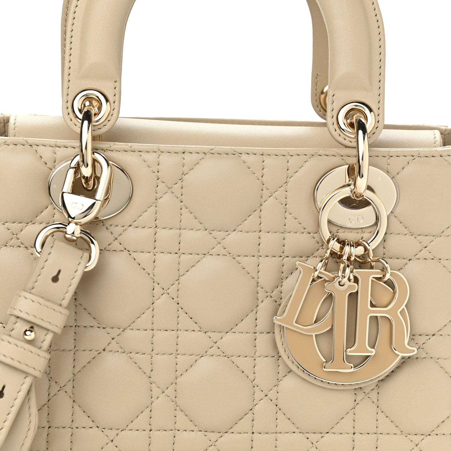 Christian Dior Lambskin Cannage Small My ABC Lady Dior Beige 8 of 10
