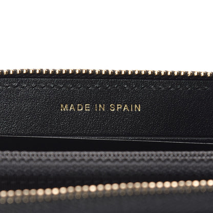 Chanel Iridescent Caviar Quilted Medium Zip Around Wallet Black 6 of 9