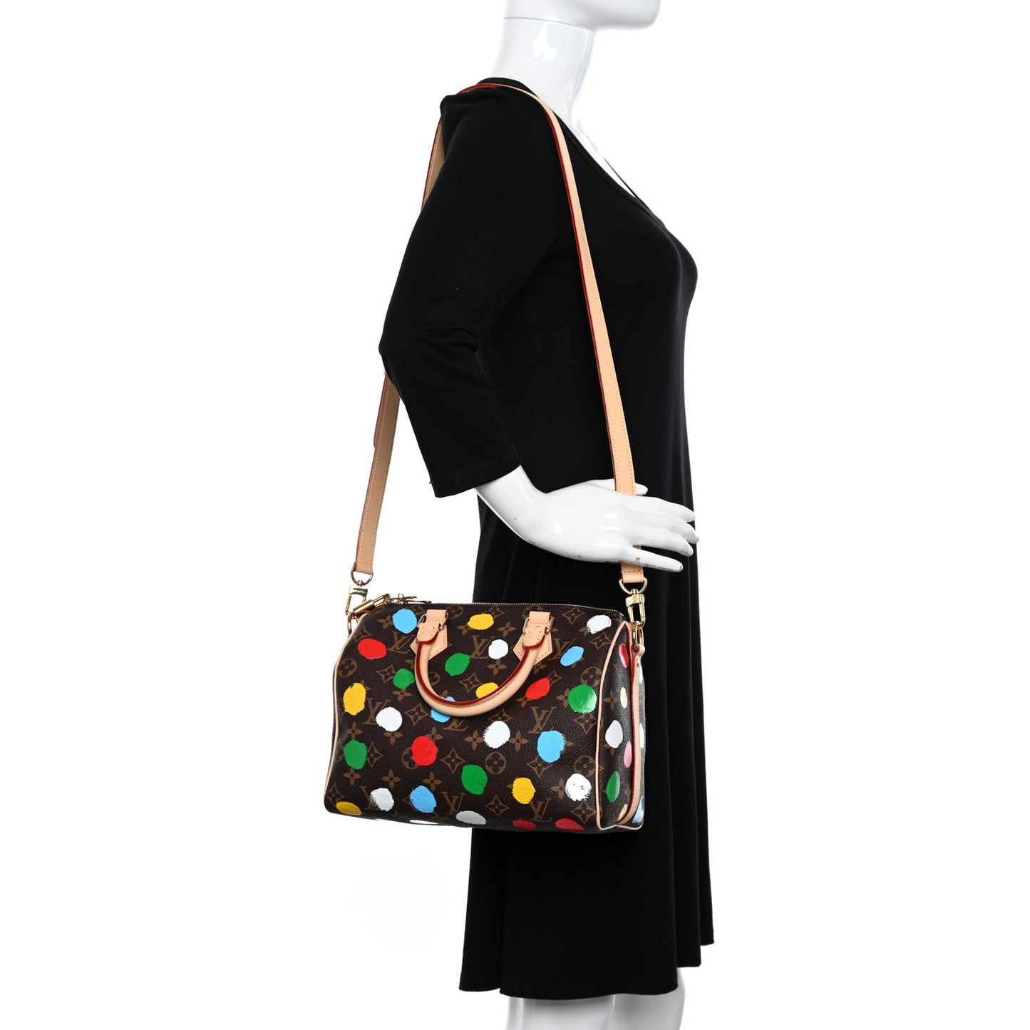 X Kusama Dots Speedy Bandouliere 25