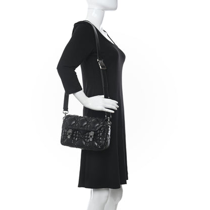 Christian Dior Calfskin Macrocannage Small Diorcamp Messenger Black 2 of 8