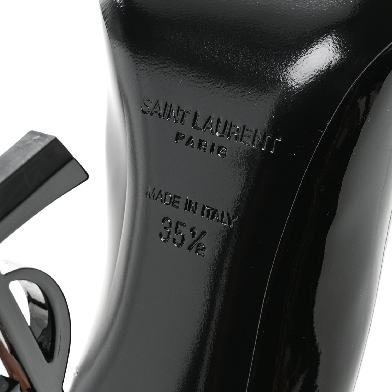 Saint Laurent Patent Opyum 110 Pumps 35.5 Black 7 of 9