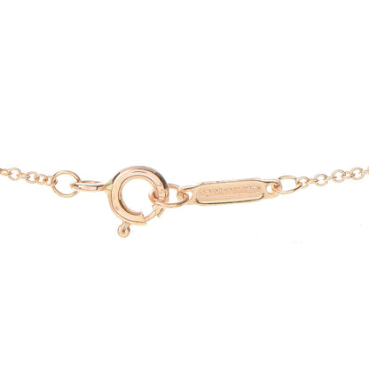 Tiffany 18K Rose Gold Diamond Mini Metro Peace Pendant Necklace 5 of 7