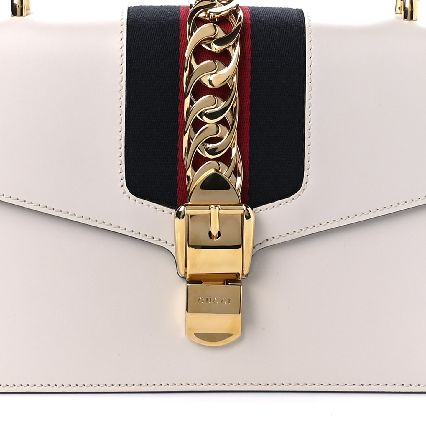 Calfskin Small Sylvie Shoulder Bag Off White