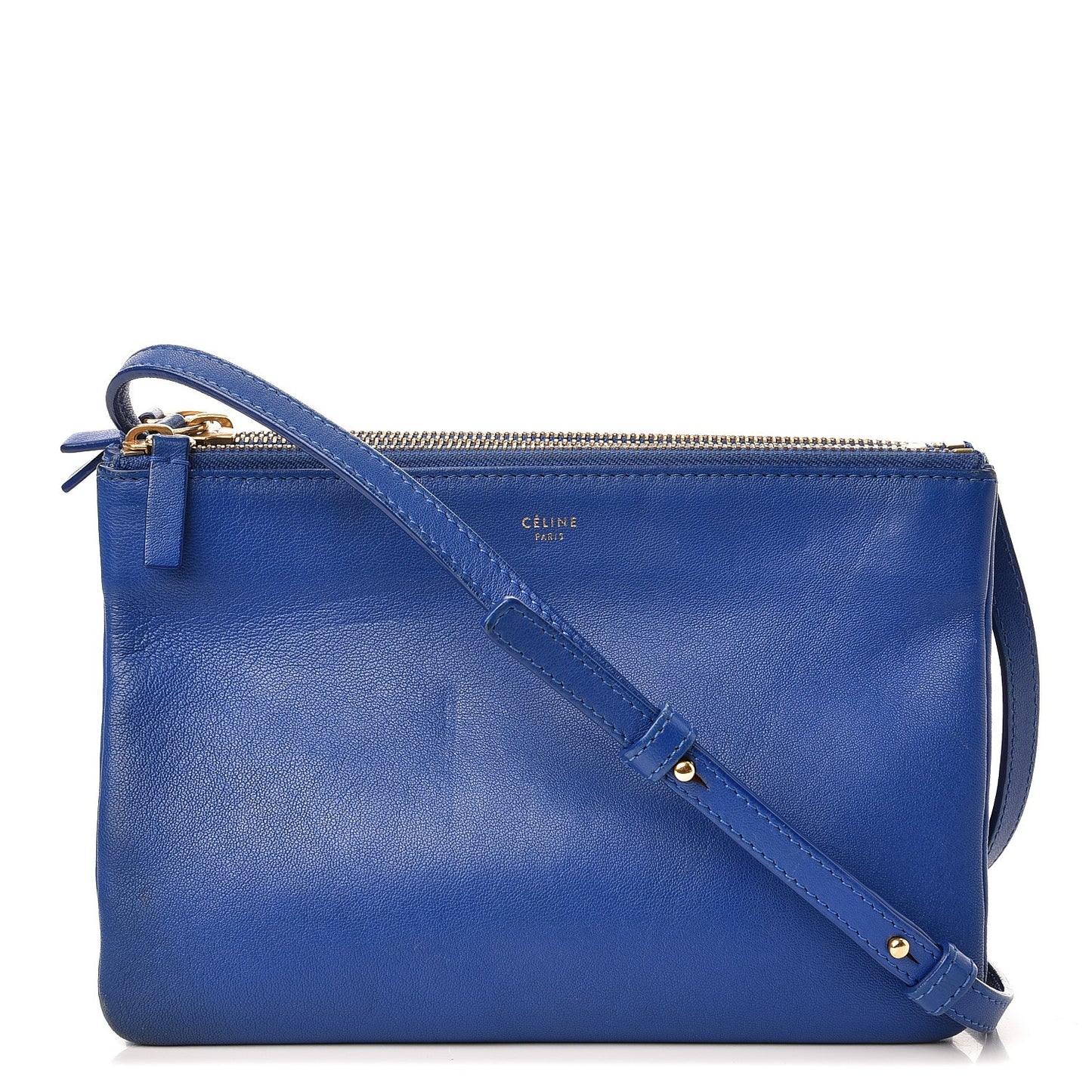 Lambskin Small Trio Crossbody Bag Indigo