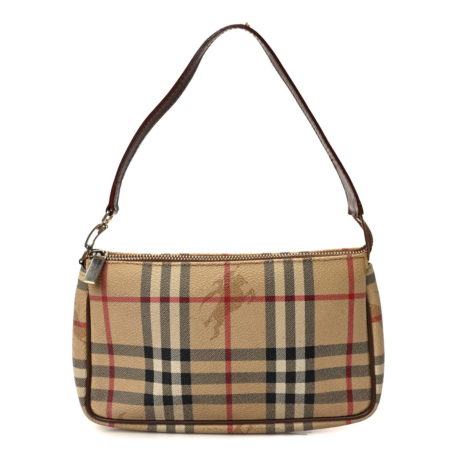 Burberry Haymarket Check Pochette Chocolate 1 of 13