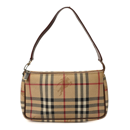 Burberry Haymarket Check Pochette Chocolate 1 of 13