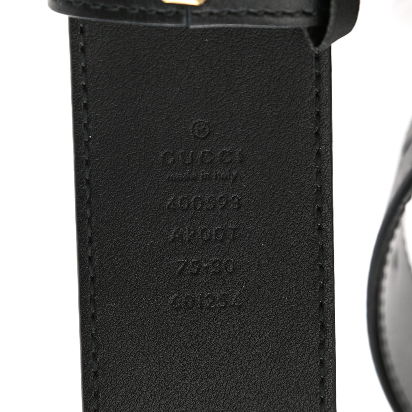 Calfskin Double G 40mm Belt 75 30 Black