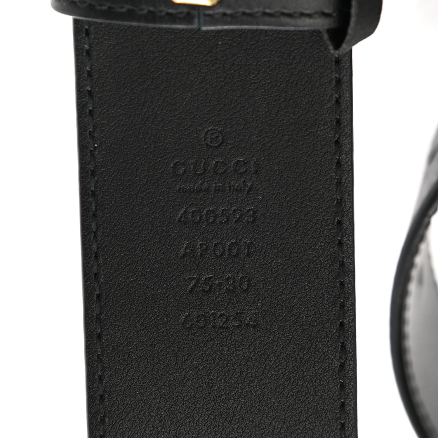 Gucci Calfskin Double G 40mm Belt 75 30 Black 5 of 5