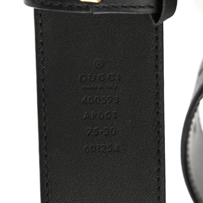 Gucci Calfskin Double G 40mm Belt 75 30 Black 5 of 5