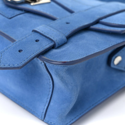 Proenza Schouler Suede PS1 Mini Pouch Messenger Bag Slate Blue 10 of 14
