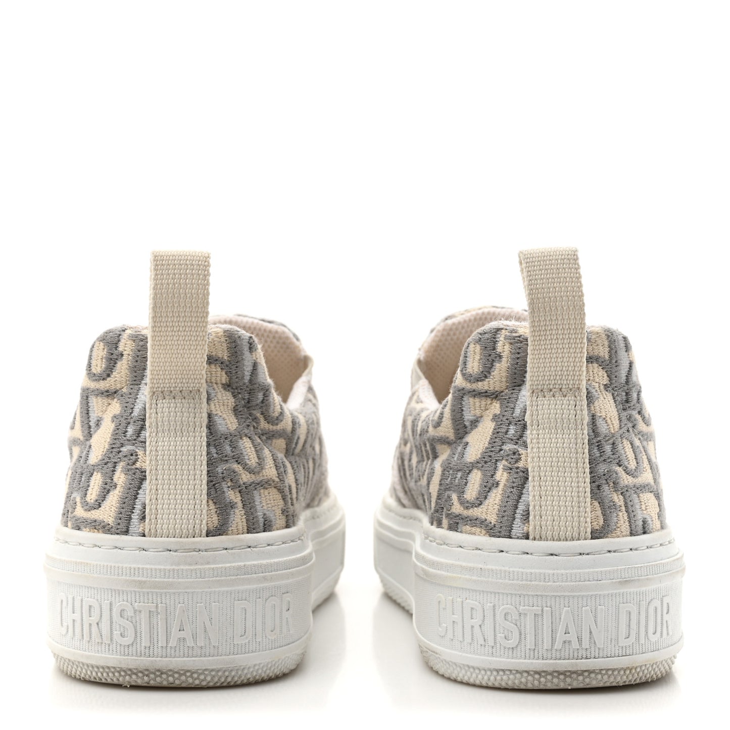 Canvas Oblique Embroidered Womens Solar Slip On Sneakers 35.5 Grey Stone