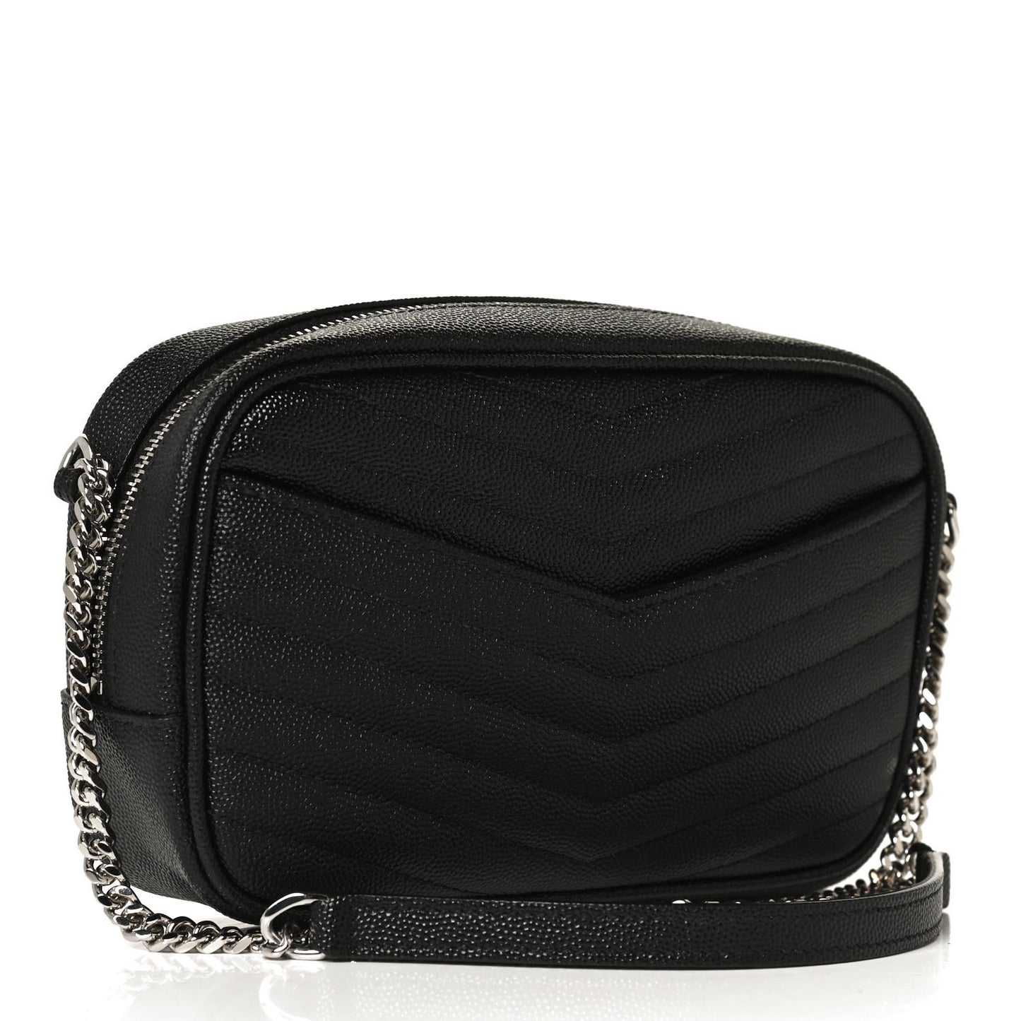 Grain De Poudre Matelasse Monogram Mini Lou Camera Bag Black
