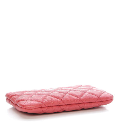 Chanel Caviar Quilted Small Cosmetic Case Dark Pink 4 of 8